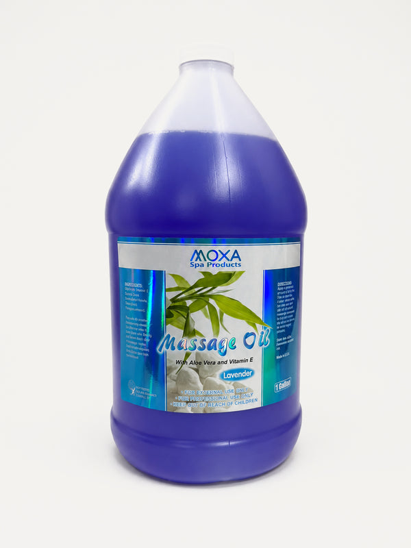 Moxa Massage Oil (Lavender) – 4 × 1 Gallon Case