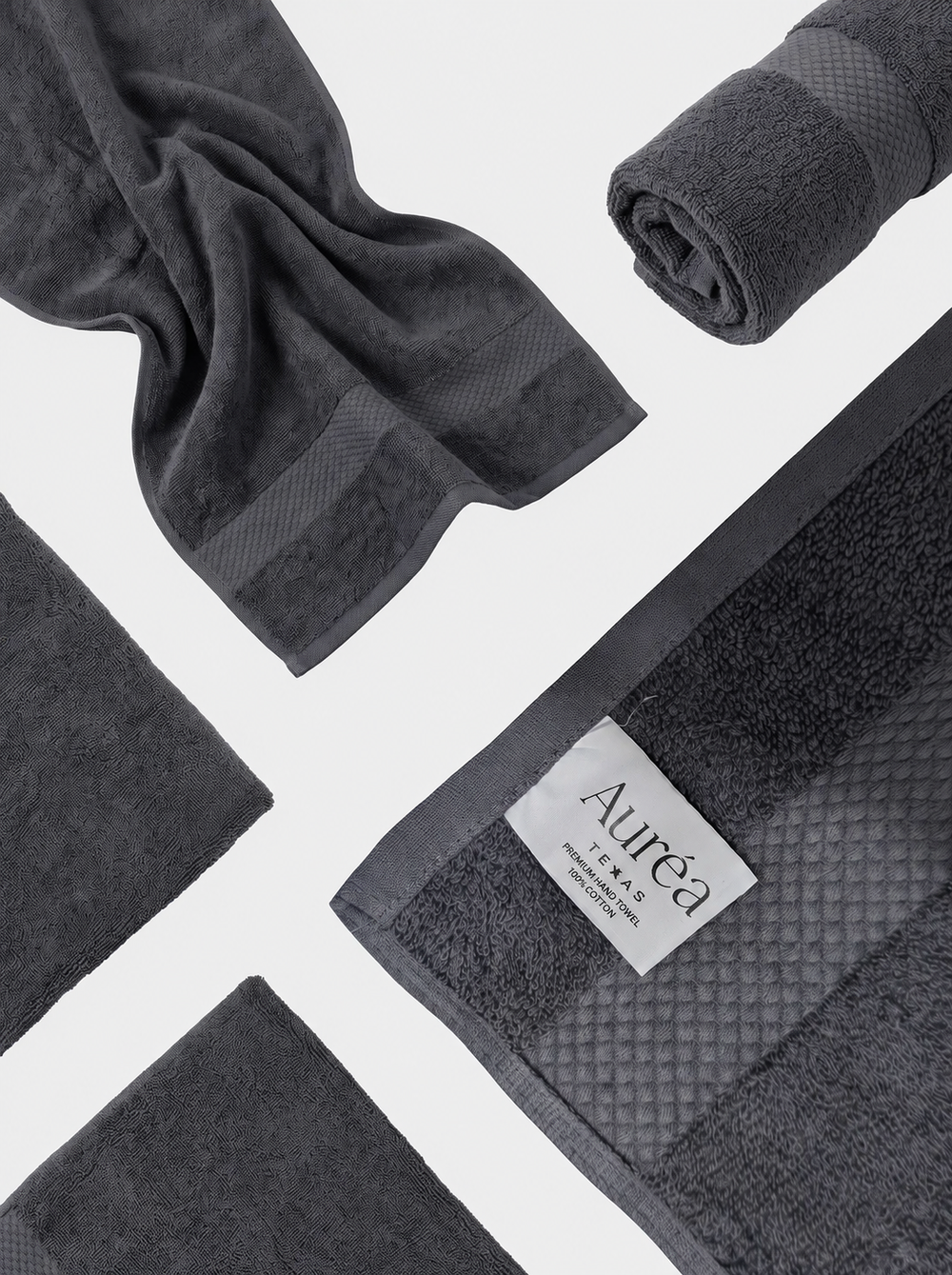 Premium Urban Charcoal Hand Towel – 3 lb (16 x 27) | 10 Dozen Case