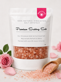 Premium Natural Himalayan Bath Salt Crystals – 1 lb 24 Bags/Case