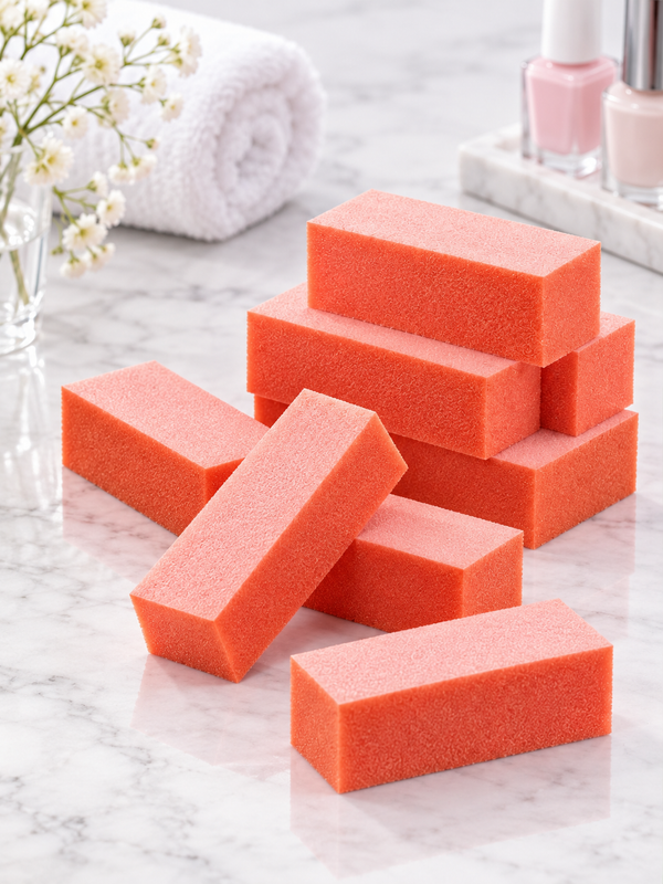 3-Way Orange Nail Buffer 500 Pieces/Case
