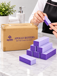3-Way Purple Nail Buffer 500 Pieces/Case