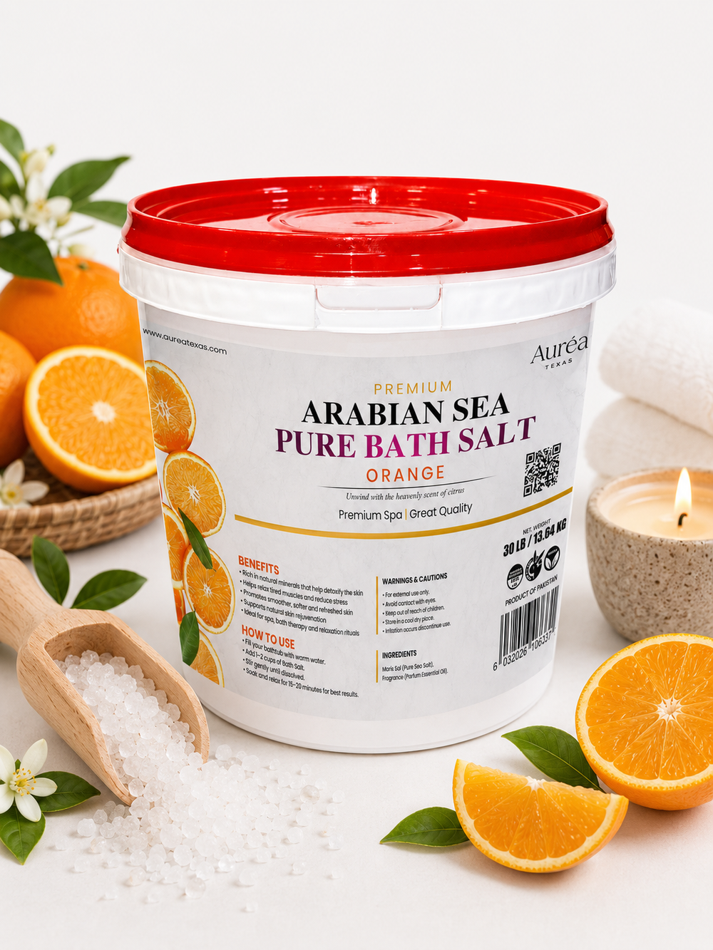 Premium Arabian Sea Bath Salt – 30 lb Bucket
