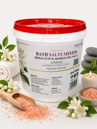 Premium Himalayan & Non-Refined Sea Salt Bath Mixed – 30 lb Bucket