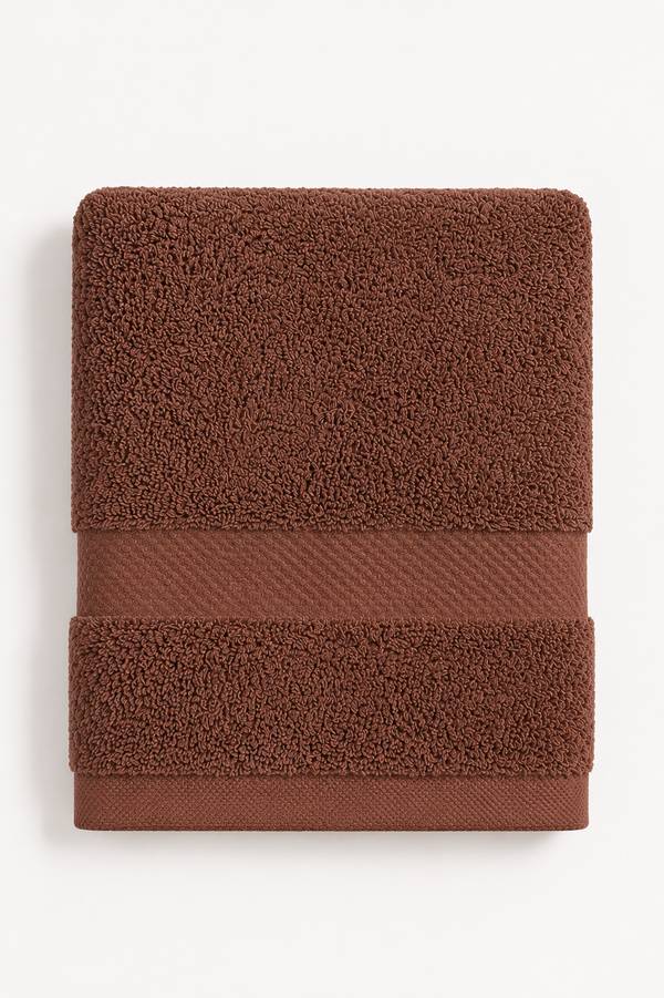 Premium Warm Walnut Brown Hand Towel – 3 lb (16 x 27) | 10 Dozen Case