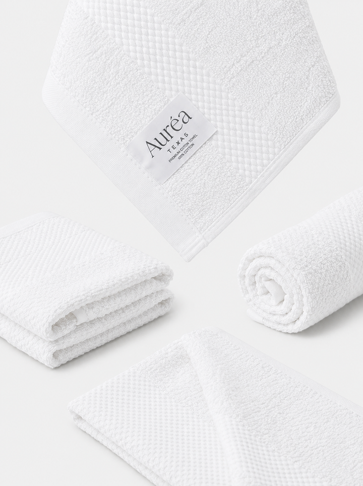 Premium Pure Snow White Hand Towel – 3 lb (16 x 27) | 10 Dozen Case