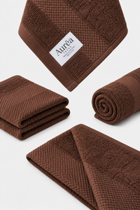 Premium Warm Walnut Brown Hand Towel – 3 lb (16 x 27) | 10 Dozen Case