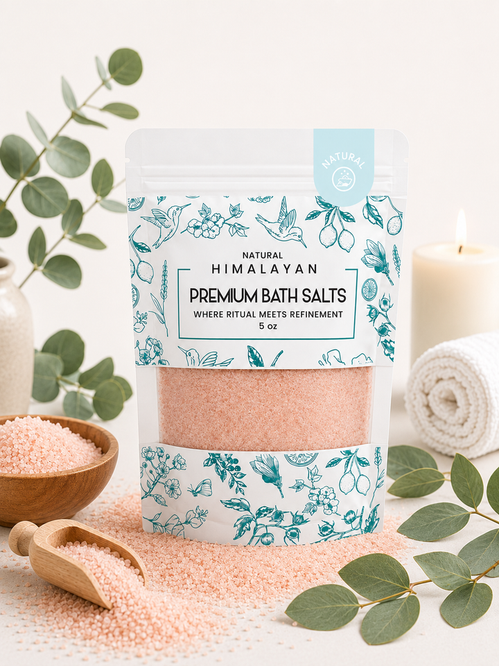 Premium Himalayan Pink Bath Salt – 5 oz, 48 Bags/Case