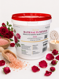 Premium Himalayan, Epsom & Non-Refined Sea Salt Bath Blend – 30 lb Bucket