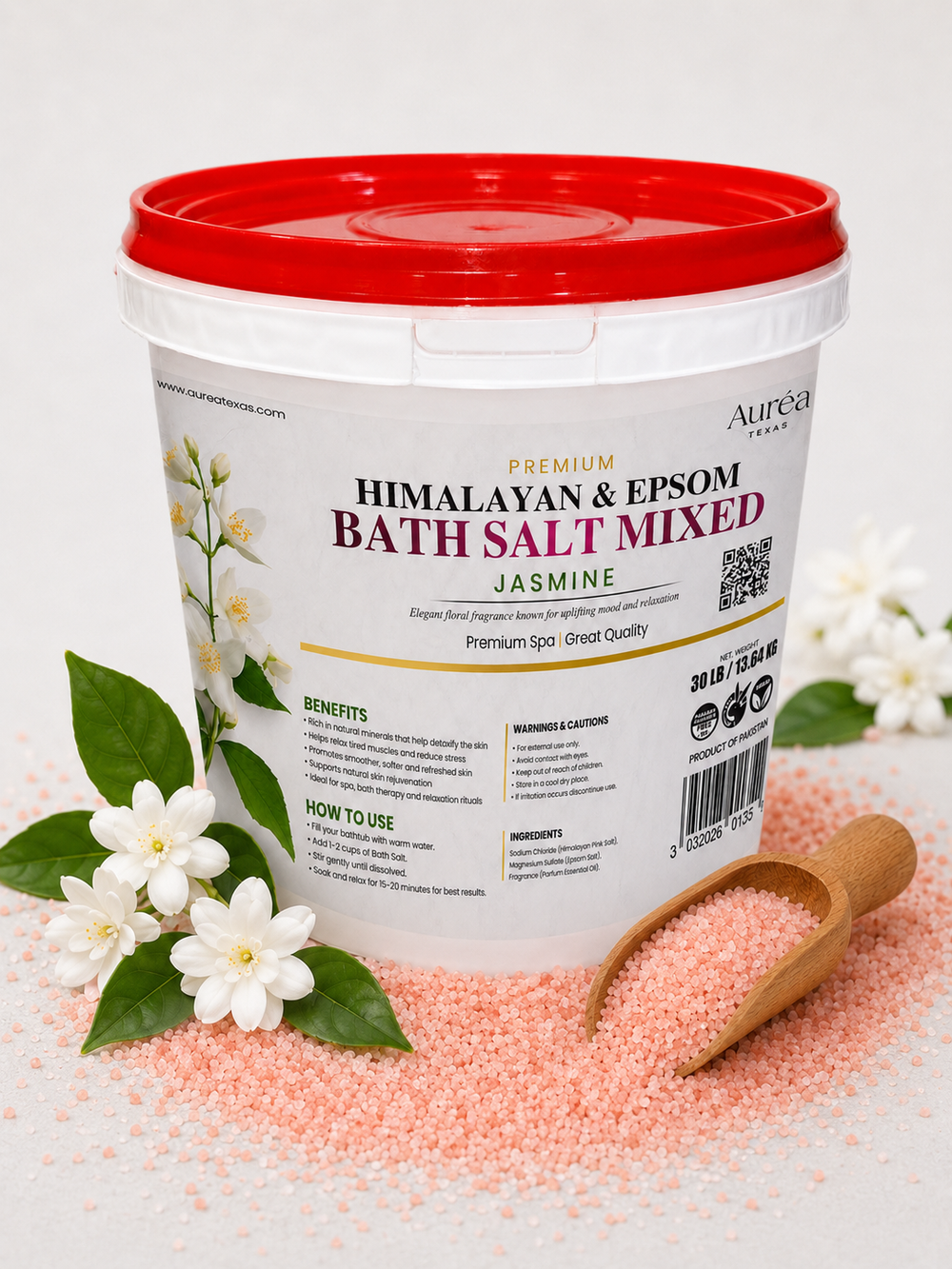 Premium Himalayan & Epsom Bath Salt – 30 lb Bucket