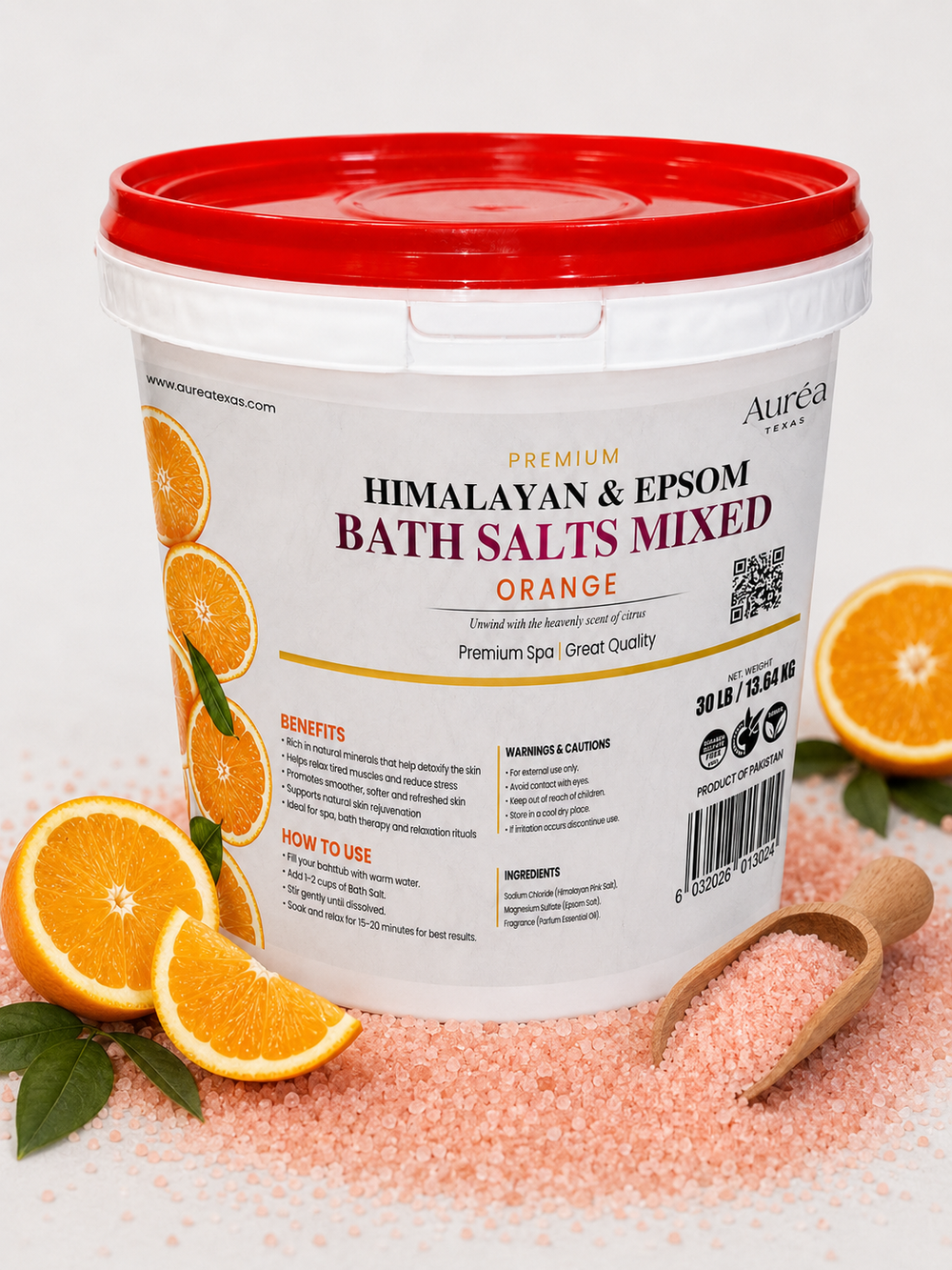Premium Himalayan & Epsom Bath Salt – 30 lb Bucket