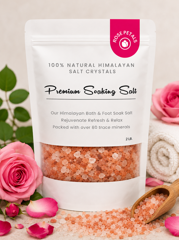 Premium Natural Himalayan Bath Salt Crystals – 2 lb 12 Bags/Case