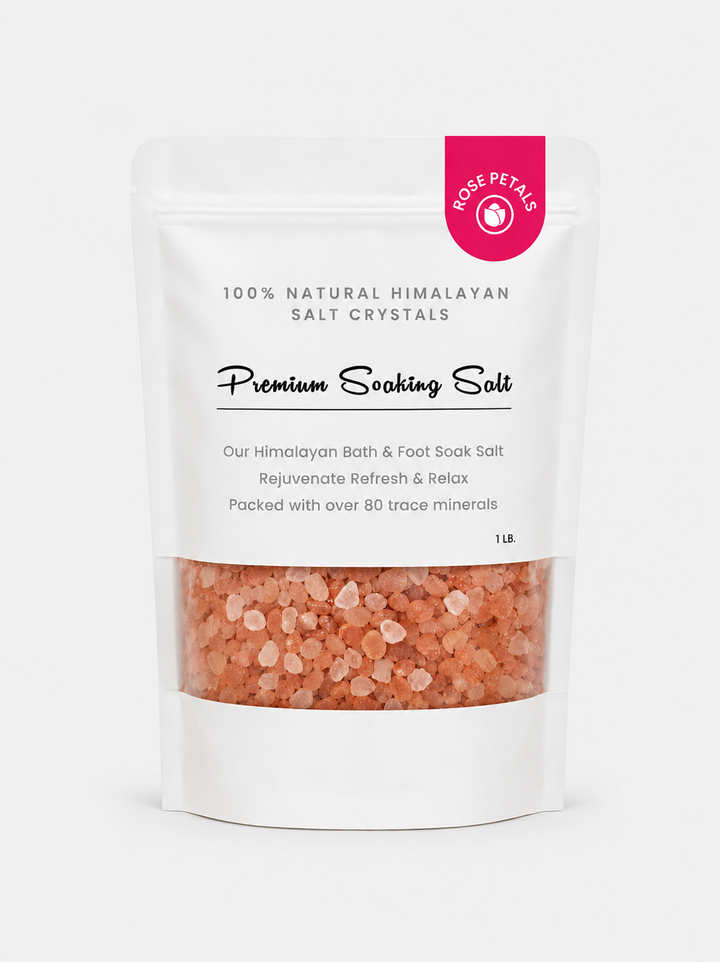 Premium Natural Himalayan Bath Salt Crystals – 1 lb 24 Bags/Case