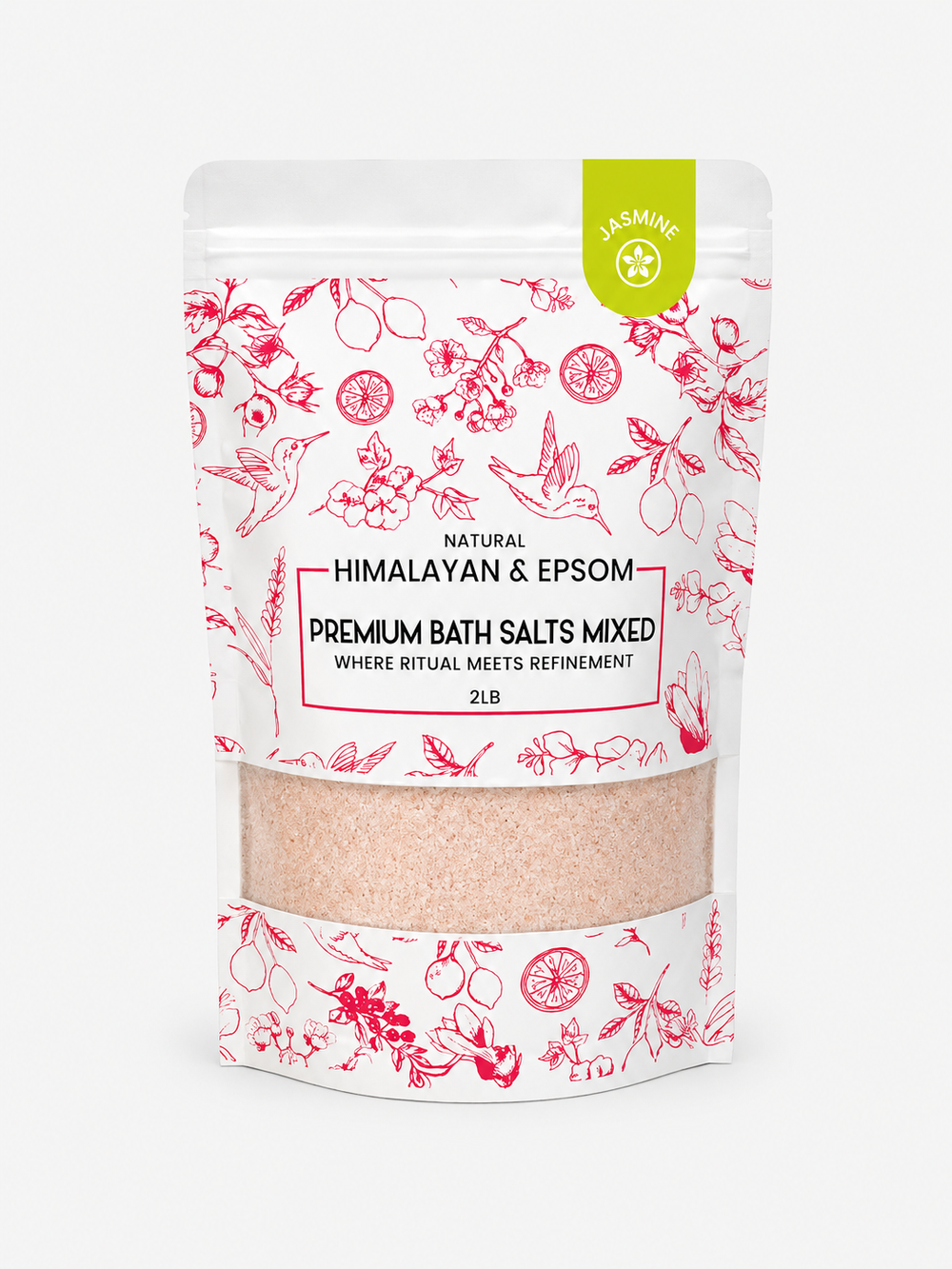 Premium Himalayan & Epsom Bath Salt Mixed – 2 lb, 12 Bags/Case