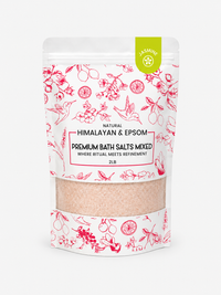 Premium Himalayan & Epsom Bath Salt Mixed – 2 lb, 12 Bags/Case