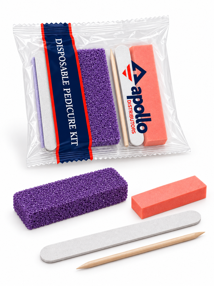Pedicure Kit – 4 Pieces, No Toe Separators – 200 Kits/Case