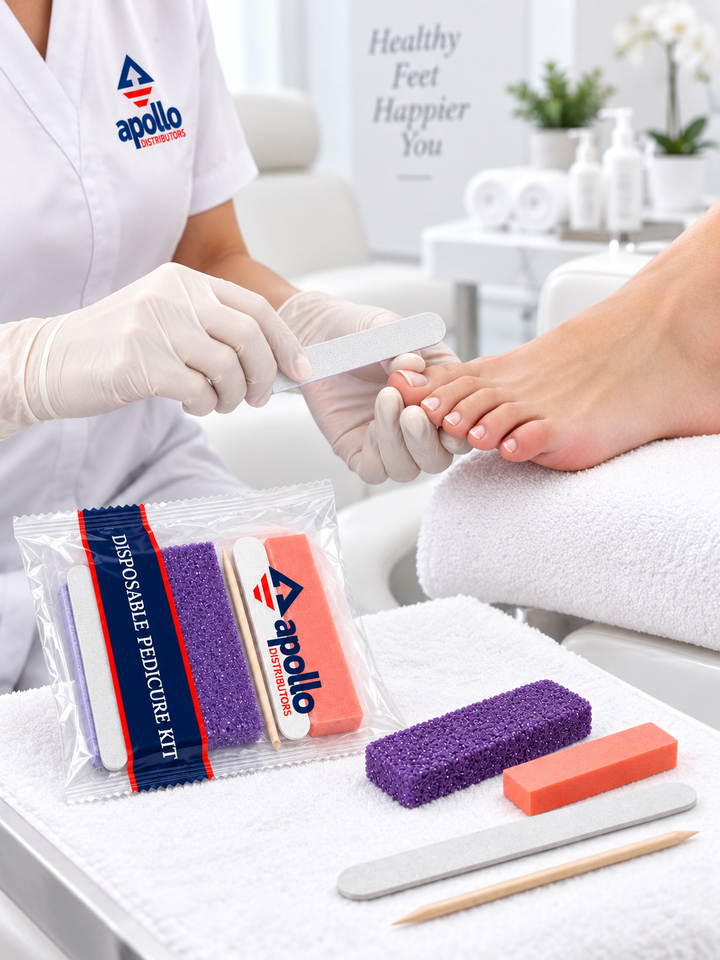 Pedicure Kit – 4 Pieces, No Toe Separators – 200 Kits/Case