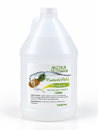 MOXA Clear Pineapple Cuticle Oil – 4 × 1 Gallon Case