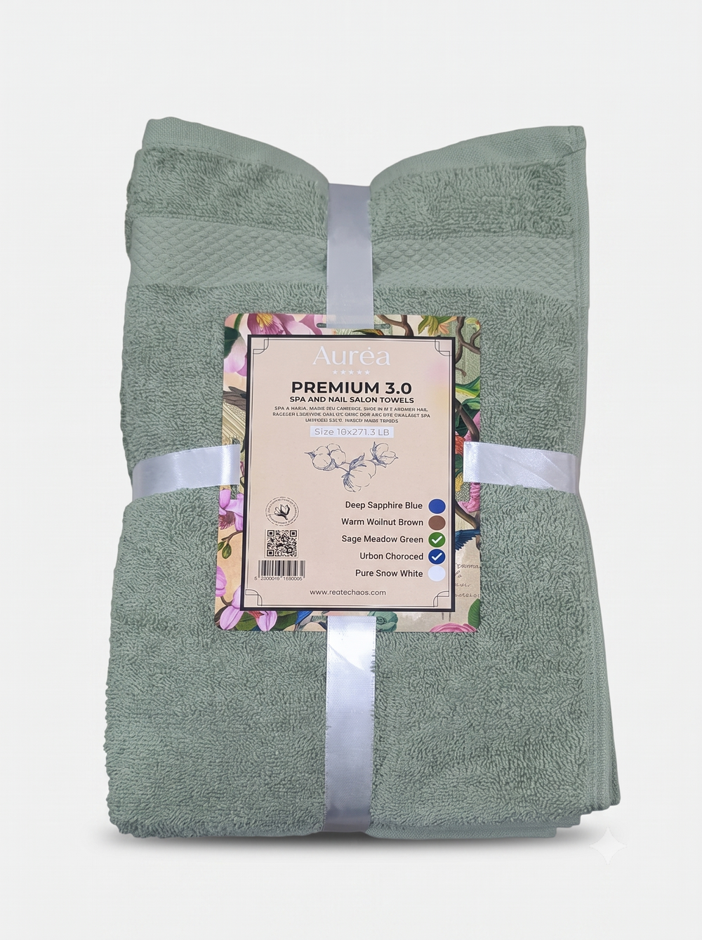 Premium Sage Meadow Green Hand Towel – 3 lb (16 x 27) | 10 Dozen Case
