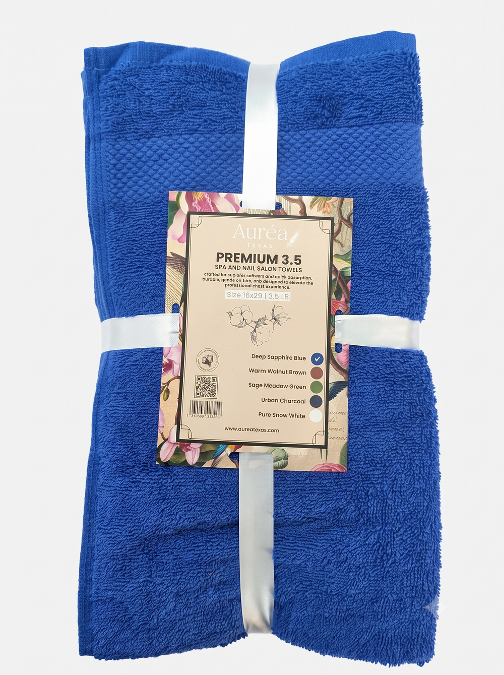 Premium Deep Sapphire Blue Hand Towel – 3.5 lb (16 x 29) | 10 Dozen Case