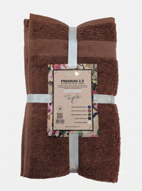 Premium Warm Walnut Brown Hand Towel – 3.5 lb (16 x 29) | 10 Dozen Case