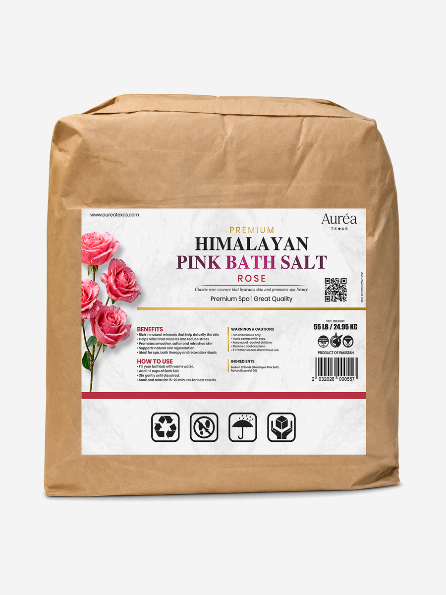 Premium Himalayan Pink Bath Salt – 55 lb Bag