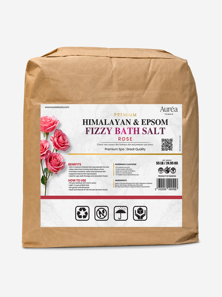 Premium Himalayan & Epsom Fizzy Bath Salt – 55 lb Bag