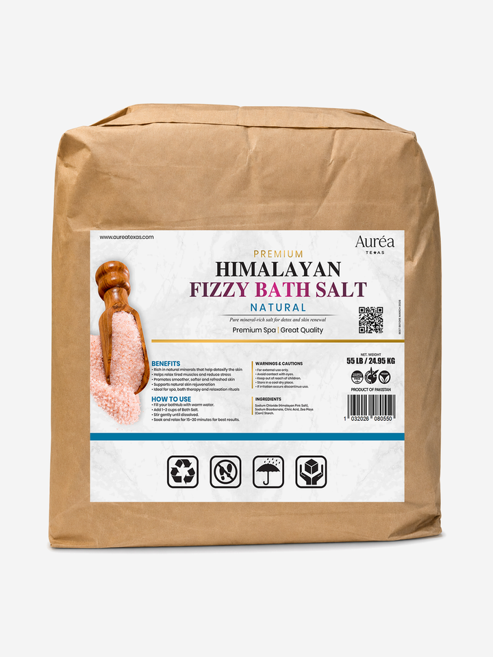 Premium Himalayan Fizzy Bath Salt – 55 lb Bag