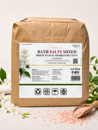 Premium Himalayan & Non-Refined Sea Salt Bath Blend – 55 lb Bag