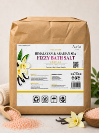 Premium Himalayan & Refined Sea Salt Fizzy Bath Blend – 55 lb Bag