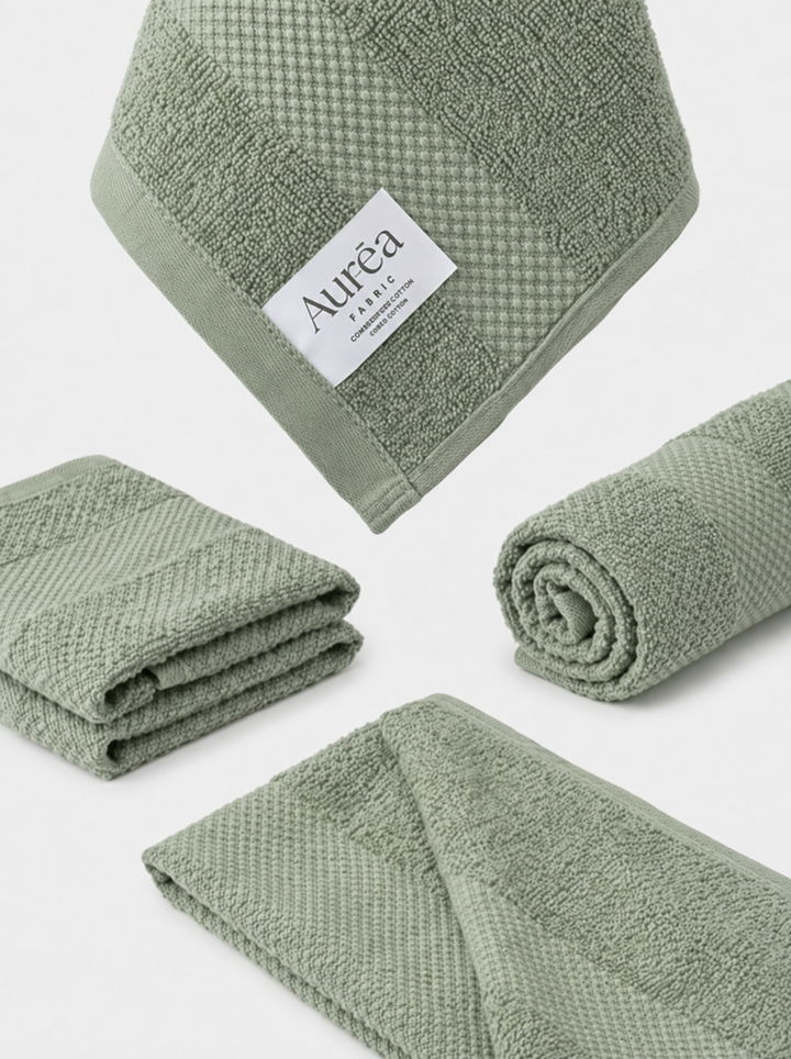 Premium Sage Meadow Green Hand Towel – 3.5 lb (16 x 29) | 10 Dozen Case