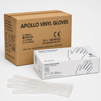 Apollo clear powder-free vinyl gloves medium original image