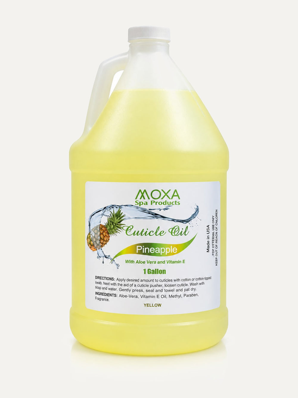 MOXA Pineapple Cuticle Oil one gallon jug