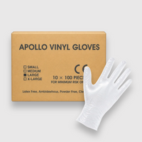 Apollo vinyl gloves original product photo