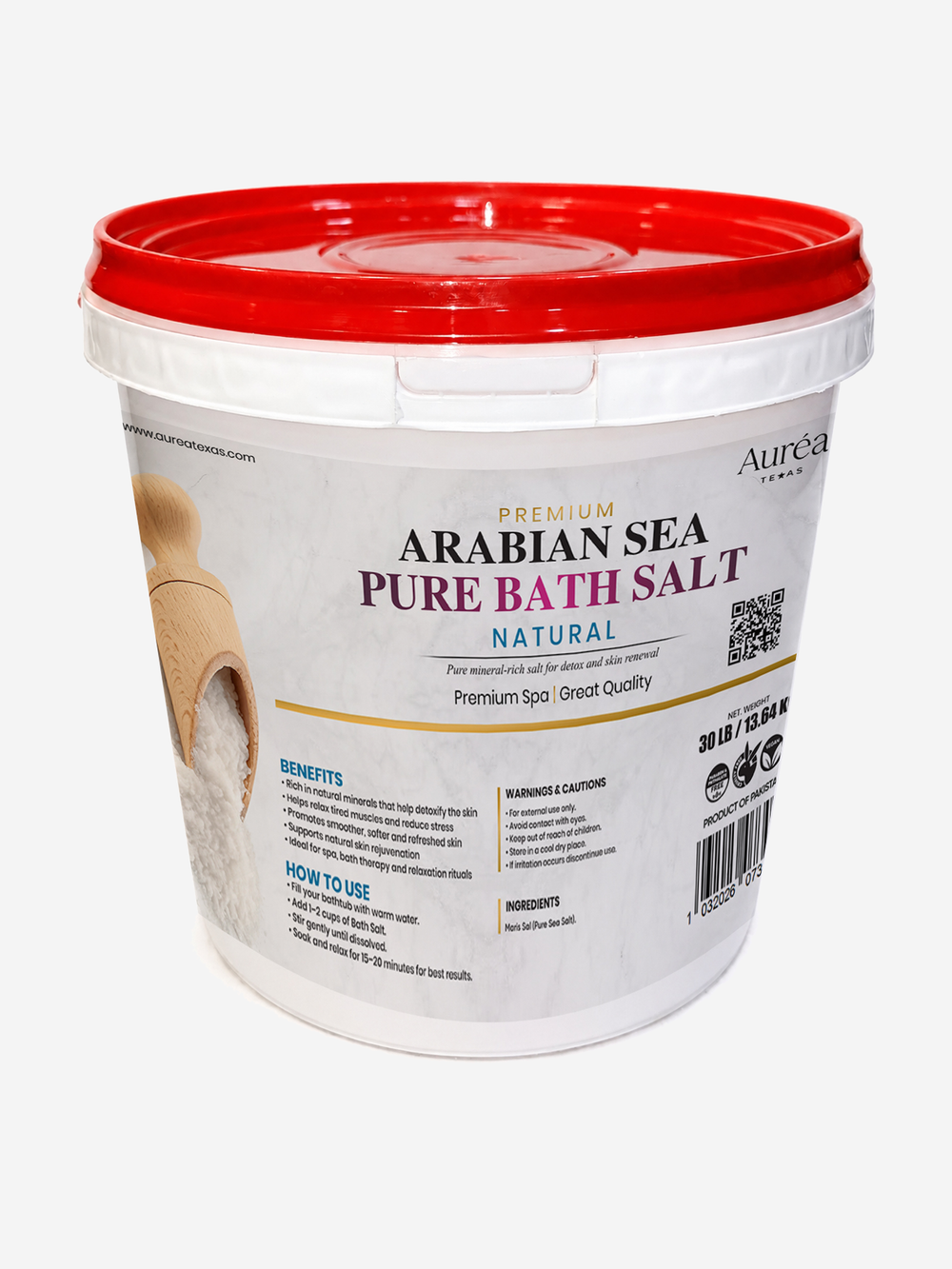 Premium Arabian Sea Bath Salt – 30 lb Bucket