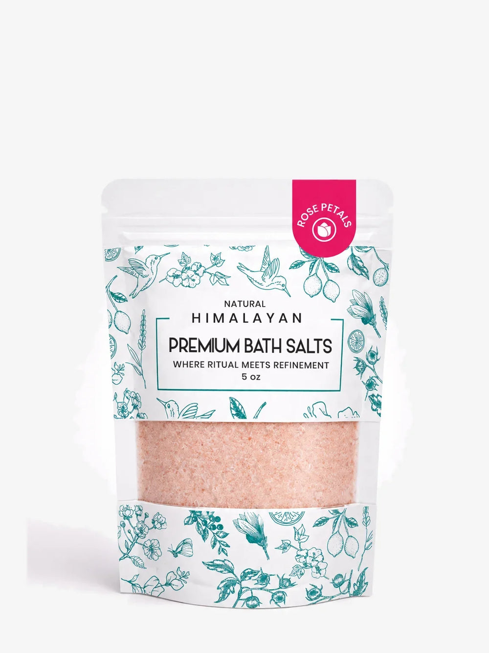 Premium Himalayan Pink Bath Salt – 5 oz, 48 Bags/Case