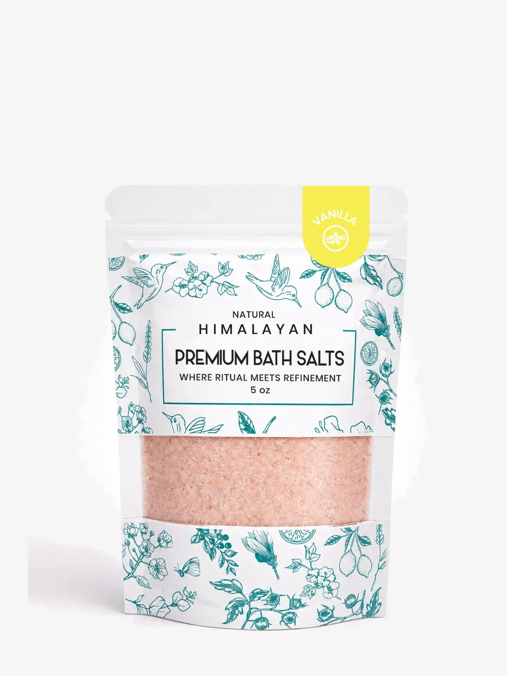 Premium Himalayan Pink Bath Salt – 5 oz, 48 Bags/Case