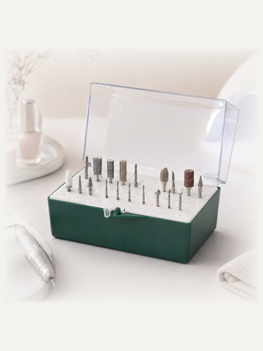 Empty Carbide Bit Storage Case packaging and display