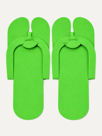 Disposable Foam Pedicure Slippers FS-9 in green
