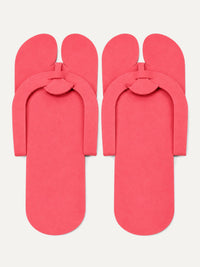 Disposable Foam Pedicure Slippers FS-9 in pink