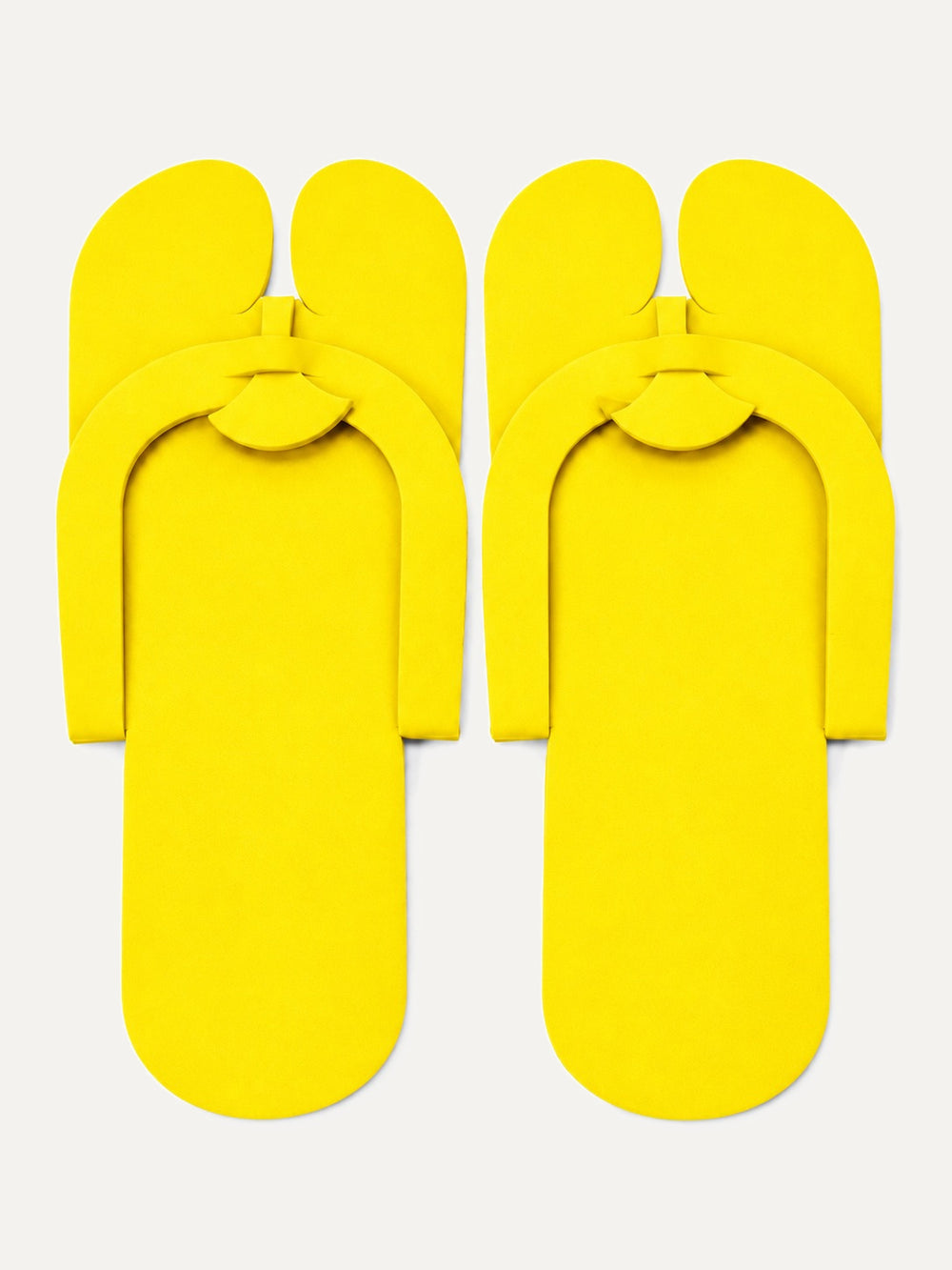Disposable Foam Pedicure Slippers FS-9 in yellow