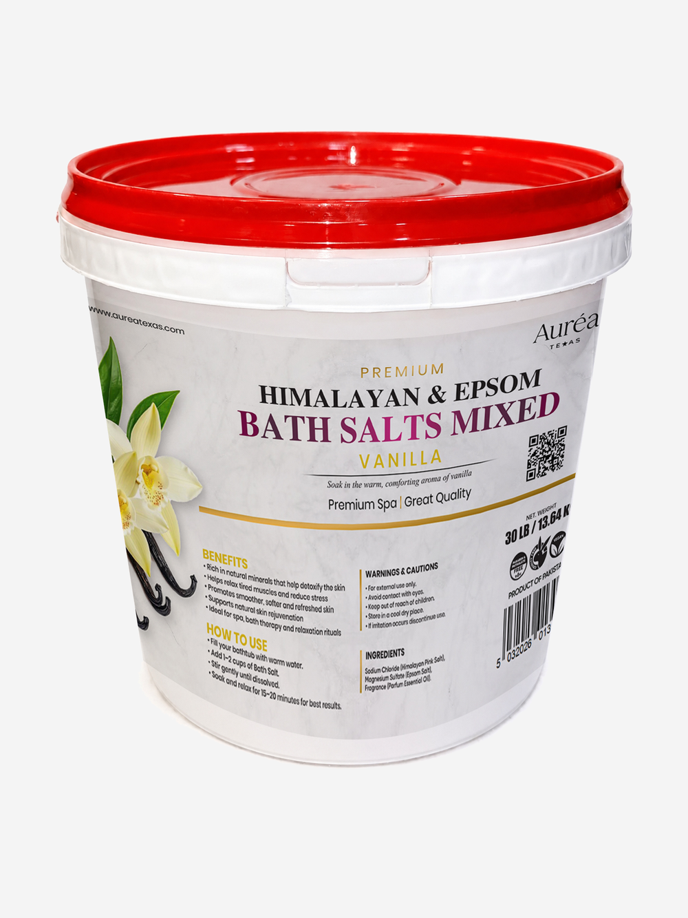 Premium Himalayan & Epsom Bath Salt – 30 lb Bucket