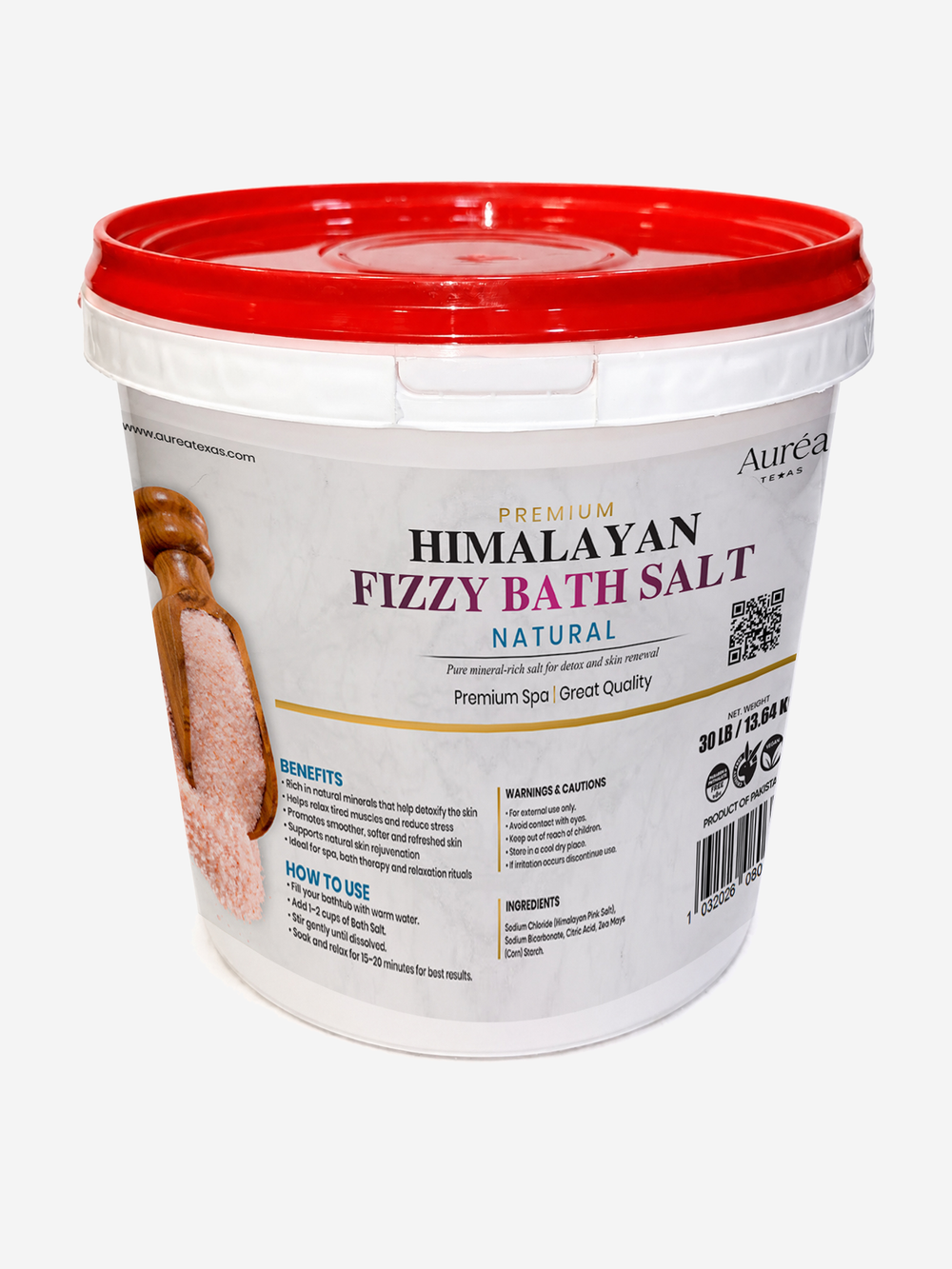 Premium Himalayan Fizzy Bath Salt – 30 lb Bucket