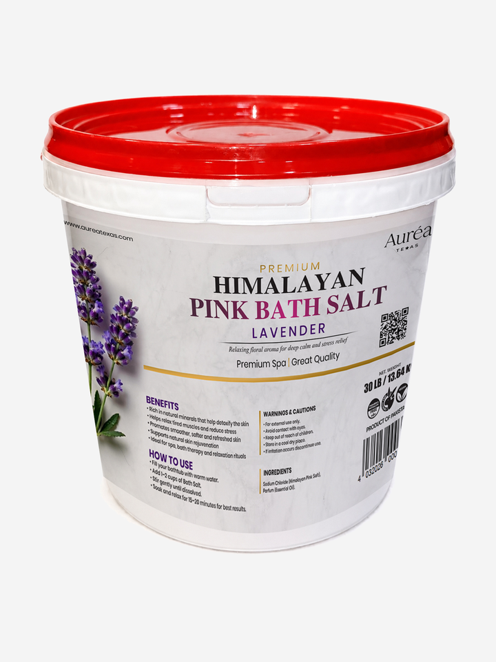 Premium Himalayan Pink Bath Salt – 30 lb Bucket