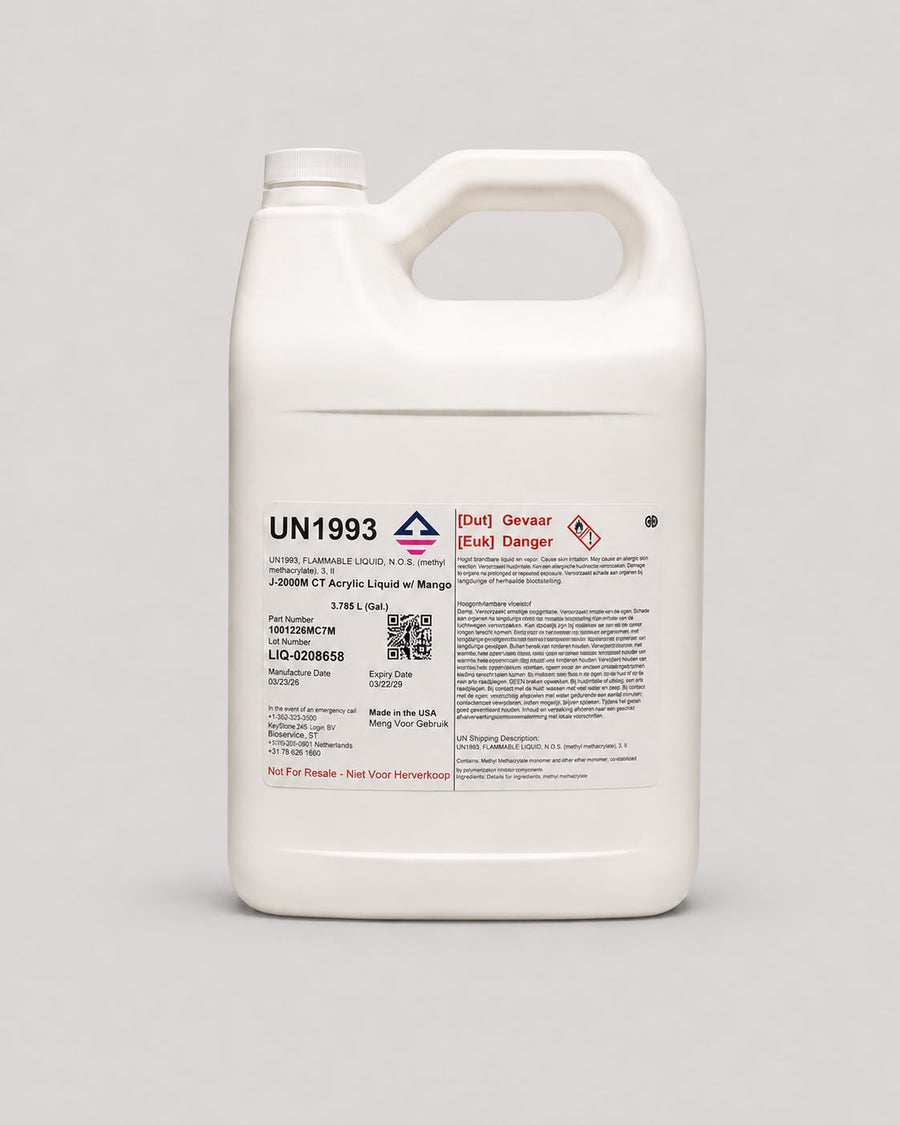 MMA Monomer Liquid – 4 × 1 Gallon Case (Mango / Coffee)